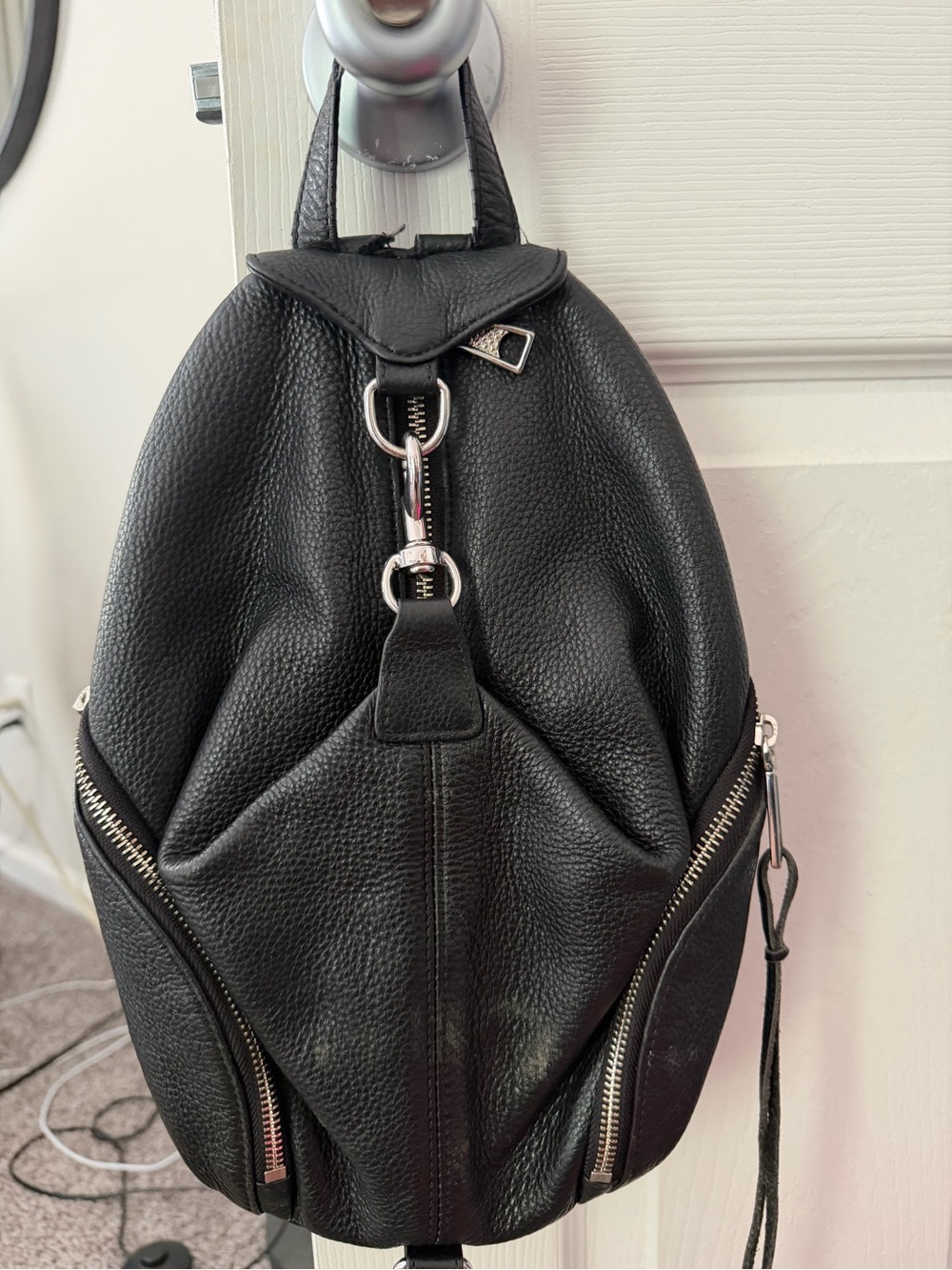 Rebecca Minkoff Black Leather Backpack